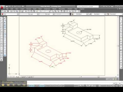 isometric dimensions cad